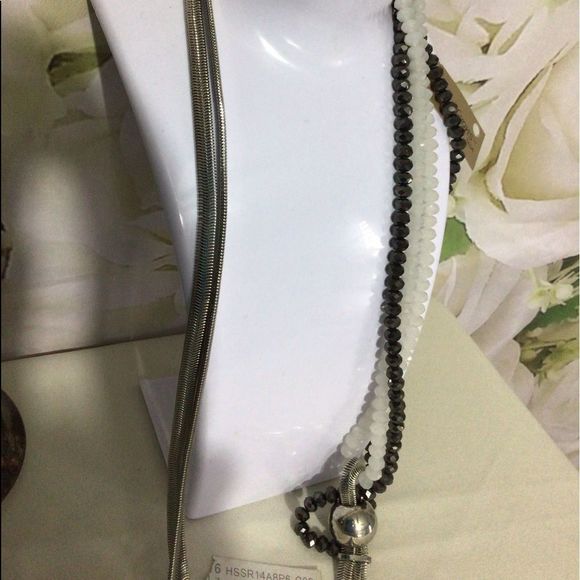 Vintage Erica Lyons Long Mixed Material Necklace Multi Strand NWT NOS - Picture 13 of 16